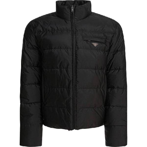 Prada Logo Zip Jacket Black