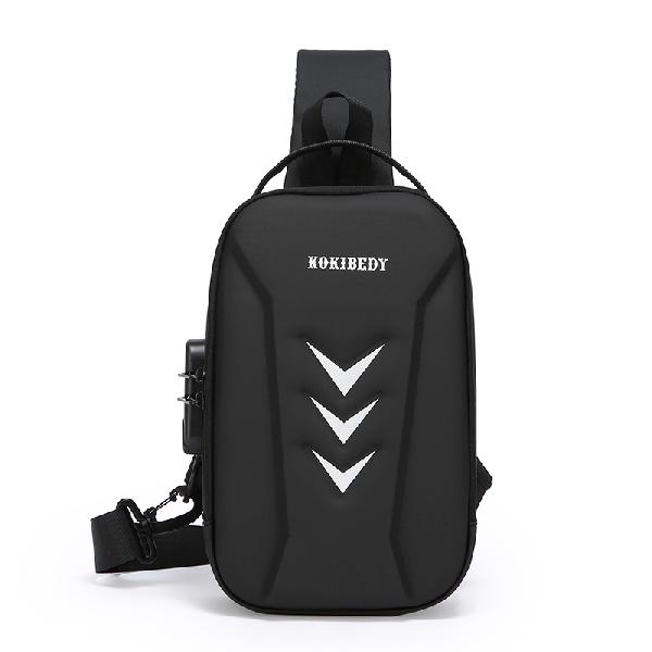 SAPANA STUDIO Nylon Chest Bag Black