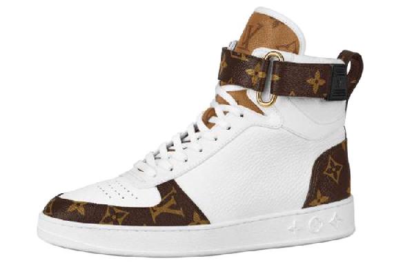 Louis Vuitton Boombox High-Top Sneakers White