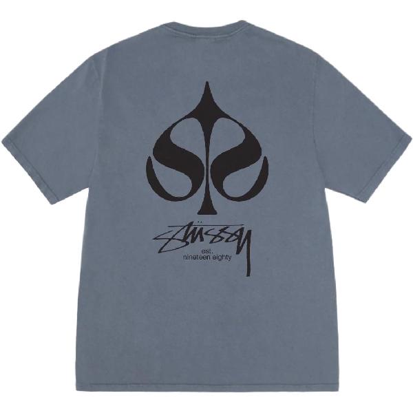 Stussy SS25 SPADE TEE PIGMENT DYED logoT