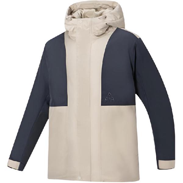 鸿星尔克 户外系列 休闲简约连帽拉链舒适保暖百搭羽绒服 男款