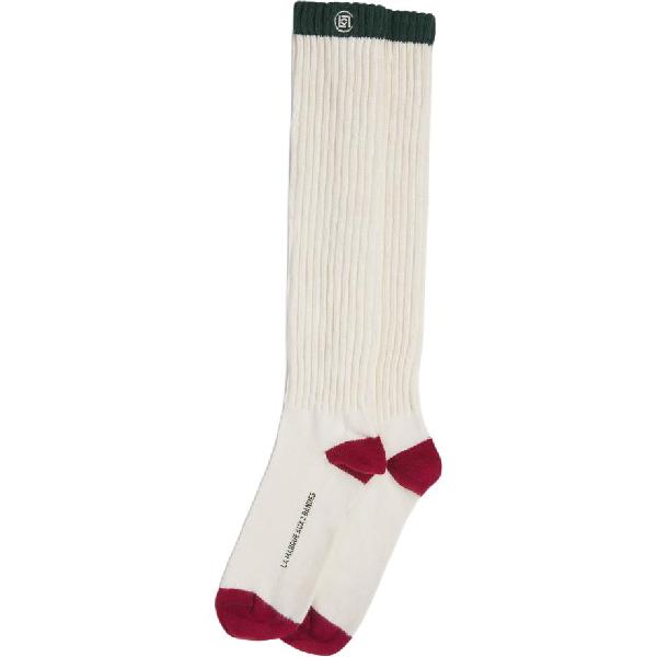 adidas x CLOT Colorblock Ribbed Socks High Crew