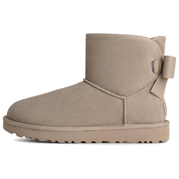 UGG Ultra Mini Bailey Bow Pebble Grey