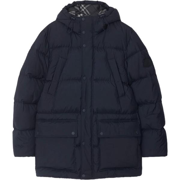 Burberry FW25 Loose Hoodie Down Jacket Men