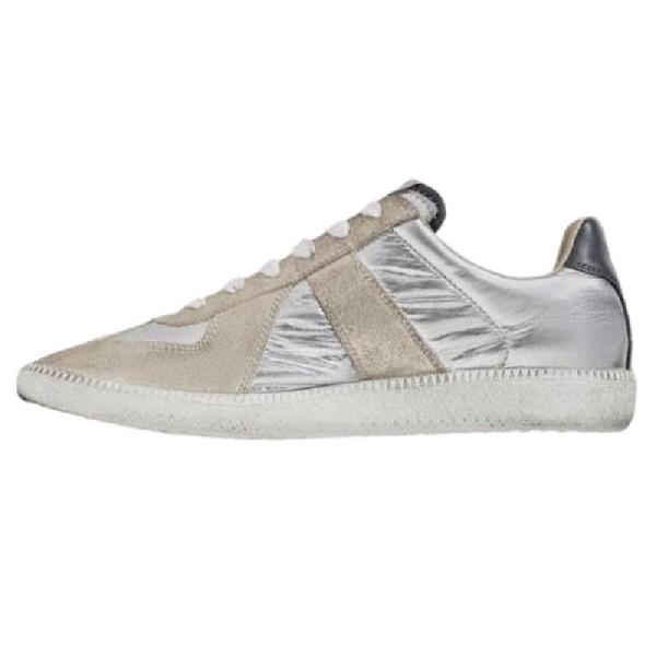 Maison Margiela Replica Low Top Sneakers Silver