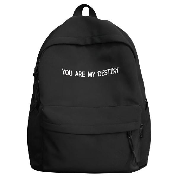 Wiersaam Nylon Backpack Black Beige