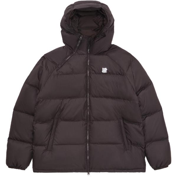 UNDEFEATED FW25 Striped Logo Zipper Down Jacket