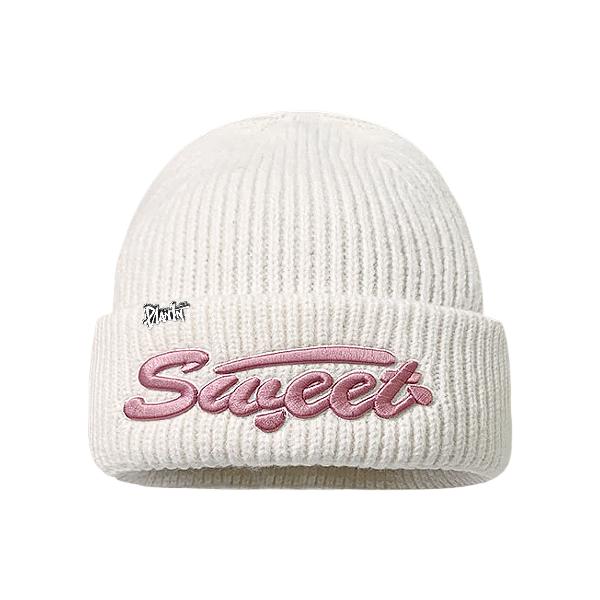 PLAN IN Embroidered Knit Hat