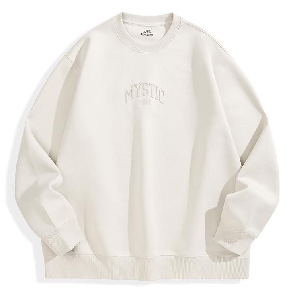 PEACEBIRD MEN Suede Fleece Sweatshirt