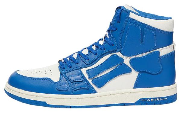 AMIRI Skel-Top Hi Blue White
