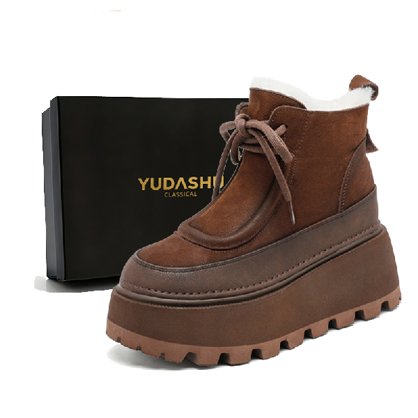 YUDASHU Winter Shearling Boots