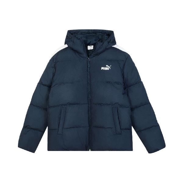 PUMA CONTRAST PANEL HOODED DOWN JKT