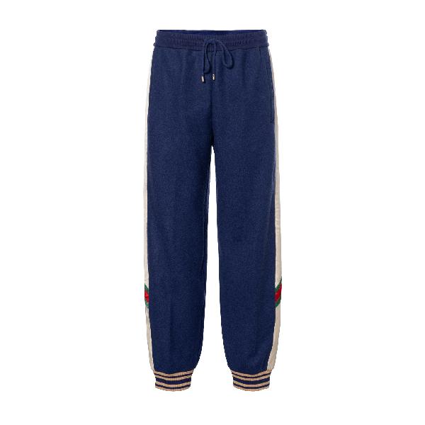 Gucci SS23 Striped Track Pants Blue