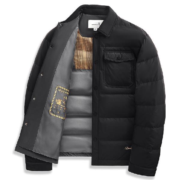 Dancing Wolf Goose Down Graphene Quilted Shirt Jacket