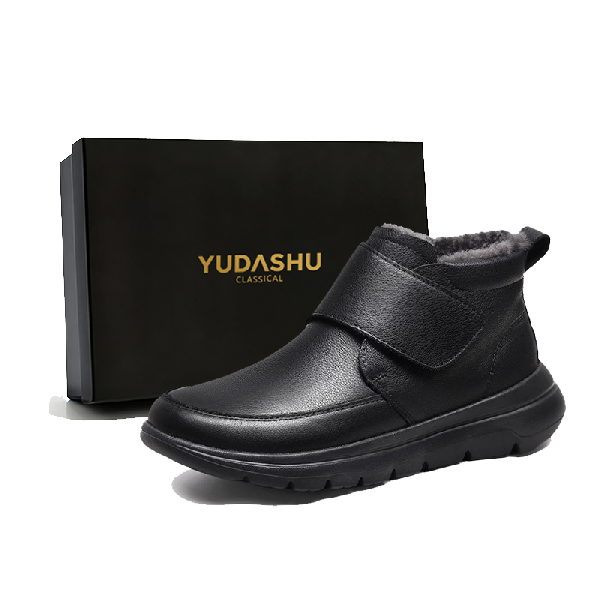 YUDASHU Winter Outdoor Wool Leather Boots