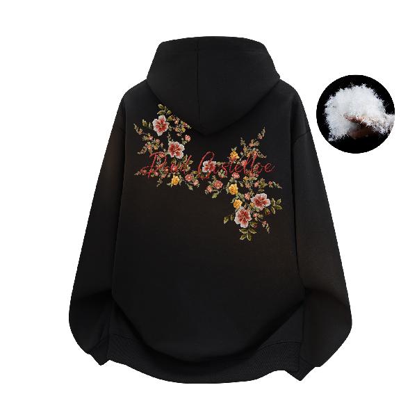 PAUL COSTELLOE Down Hoodie Sweatshirt