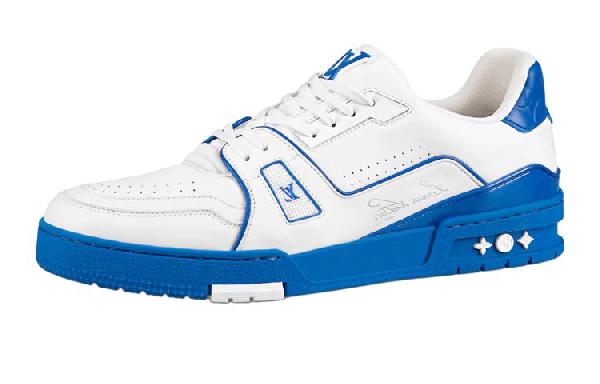 Louis Vuitton Trainer White Blue
