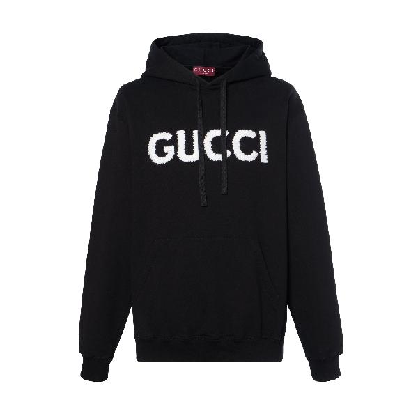 GUCCI FW24 Logo Hoodie Black