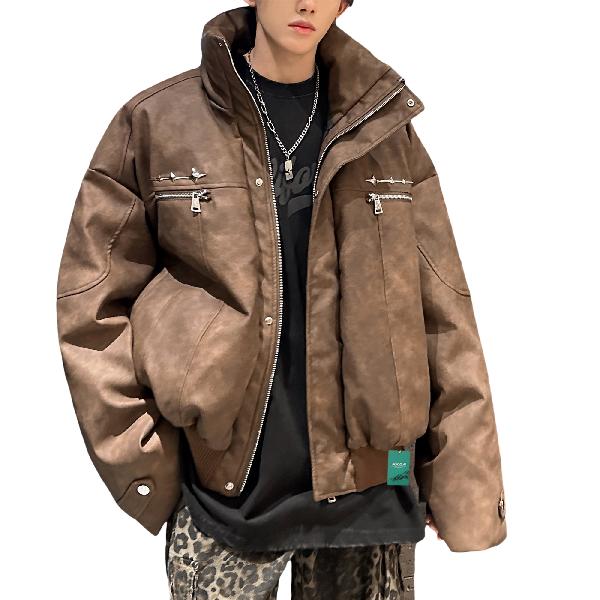 H.V.G.A Short Collar Puffer Jacket