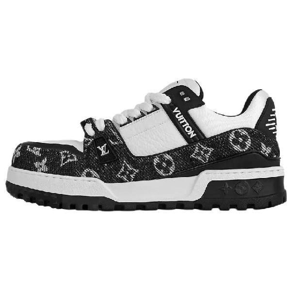 LOUIS VUITTON Trainer Maxi Black White