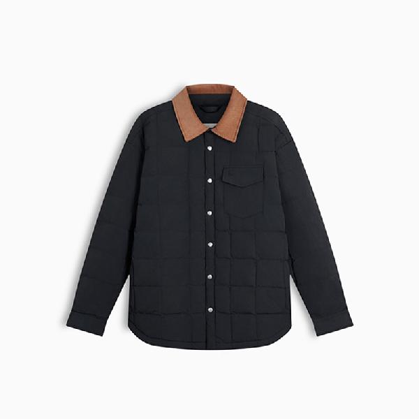 Calvin Klein Colorblock Corduroy Down Jacket