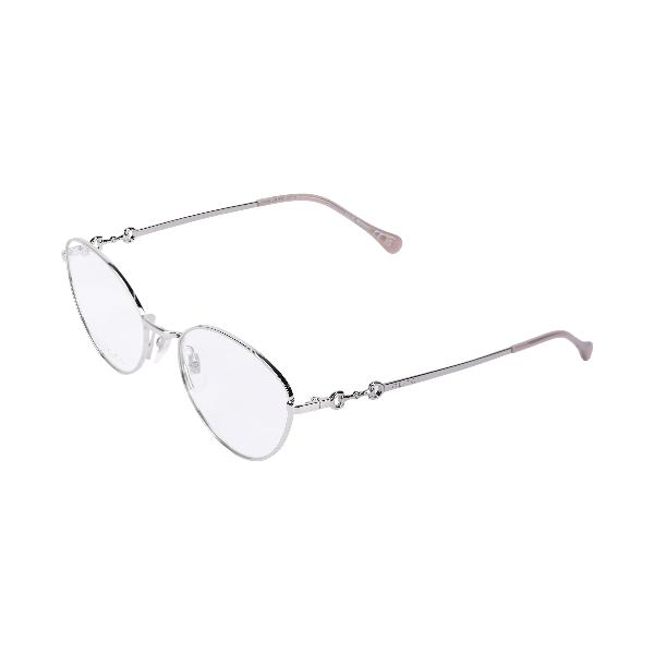 Gucci Oval Metal Optical Frames Silver
