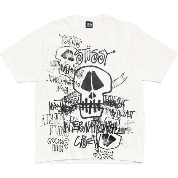 Stussy SS26 SKULLS TEE PIGMENT DYED T